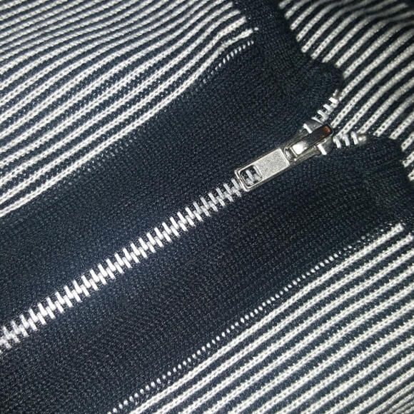 BB DAKOTA Striped Back Zip Sweater Dress - Picture 5 of 5